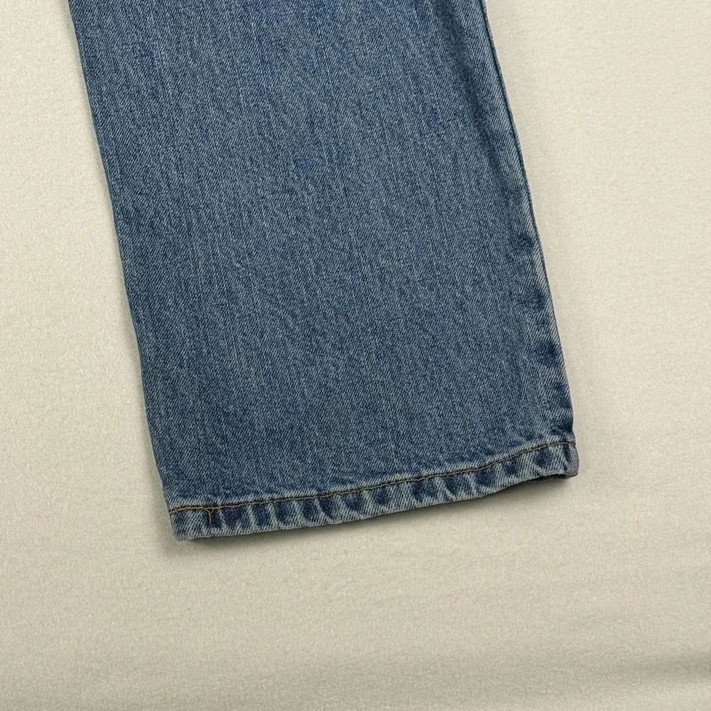 Arizona Mens Jeans Size 36x30 Straight Relaxed Fit Medium Wash Blue Denim‎